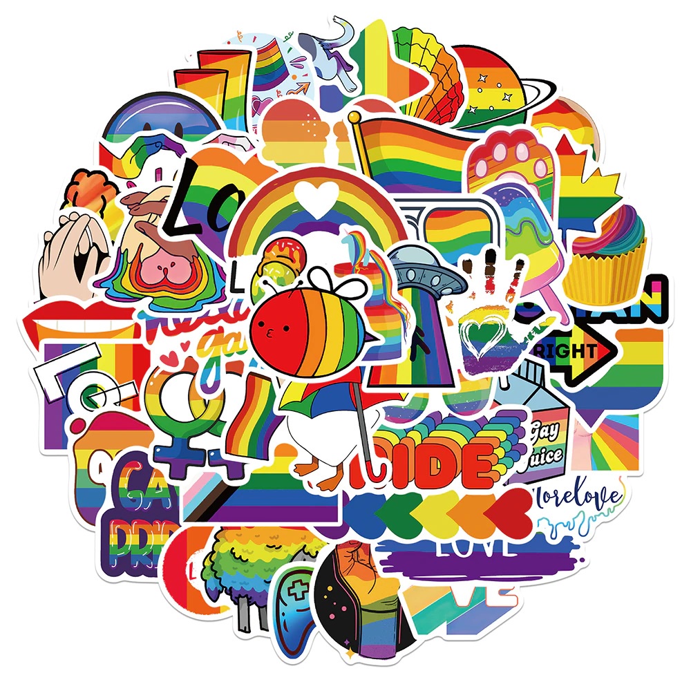 Sticker chủ đề LGBT decal dán laptop ,điện thoại hình dán trang trí
