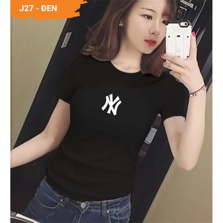 Áo thun Nữ DYOSS J27 màu (Đen/Đỏ/Hồng/Trắng/Vàng) vải Cotton