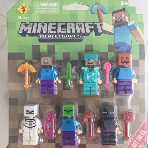 Mô Hình Đồ Chơi Nhân Vật Minecraft Bằng Nhựa Pvc Chất Lượng Cao