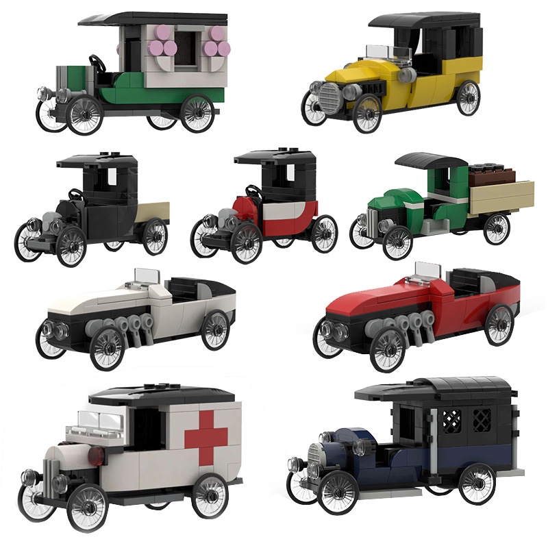 Bộ 186 Khối Đồ Chơi Hình Xe Hơi ford Morgan 3 Sáng Tạo Cho Bé