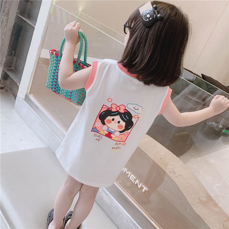 Đầm Thun Không Tay Dáng Rộng Thời Trang Mùa Hè Hàn Quốc Hàng Mới 2023 Dành Cho Bạn Nữ