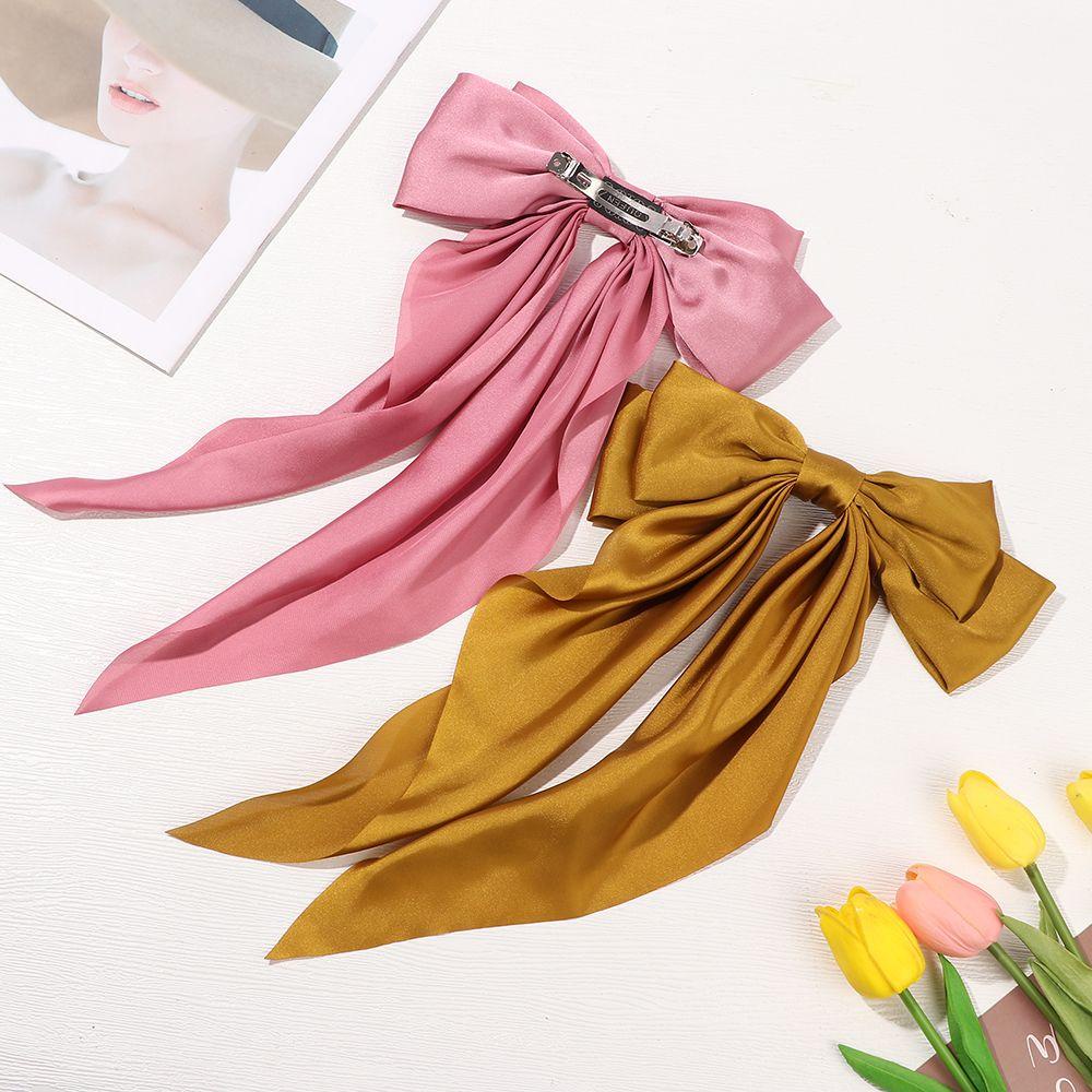 ROWANS Kẹp Tóc Đuôi Ngựa Hình Nơ Lớn