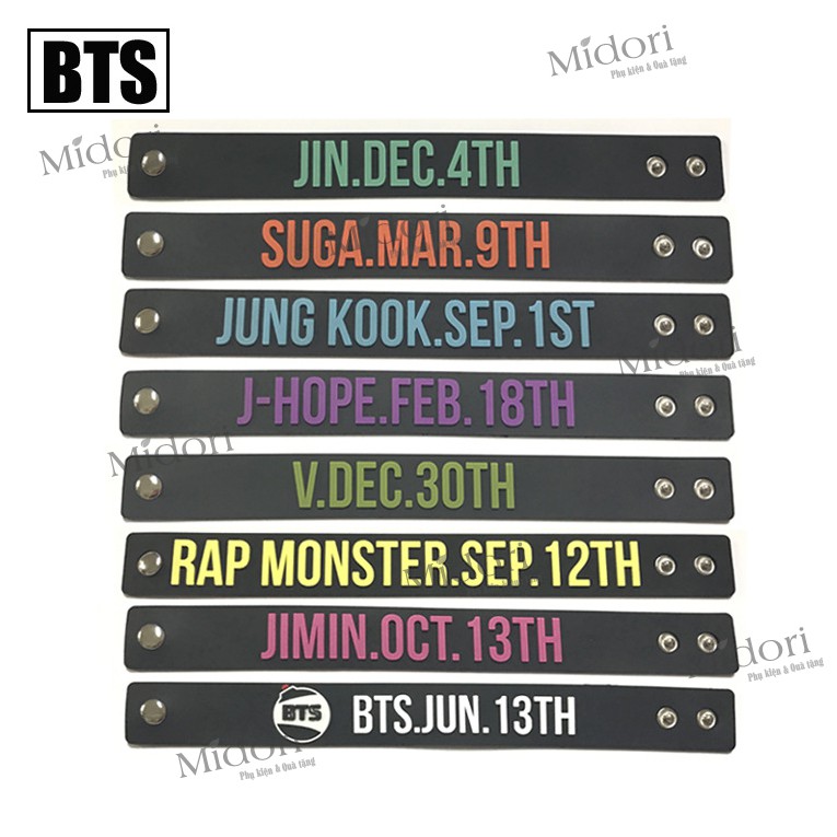 Vòng ngày sinh BTS và EXO