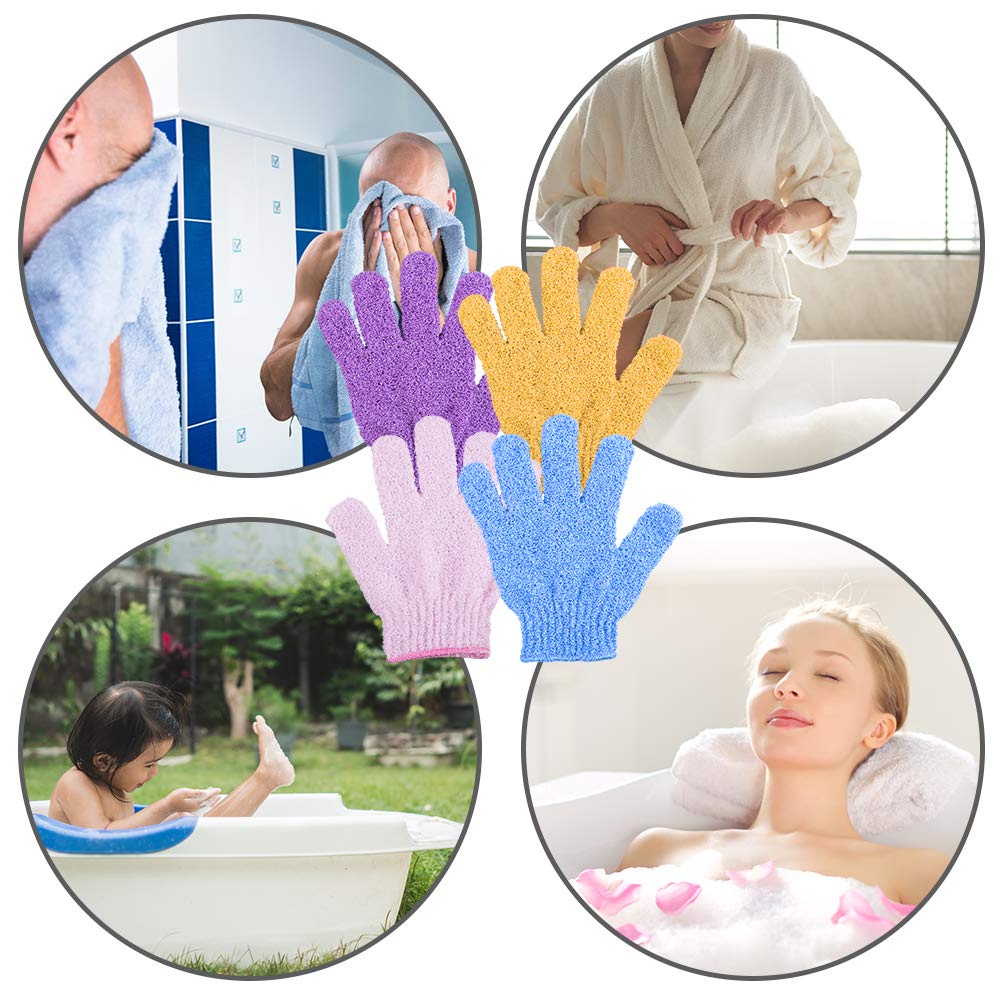 Găng Tay Tẩy Tế Bào Chết Bằng Polyester Tiện Dụng Khi Tắm