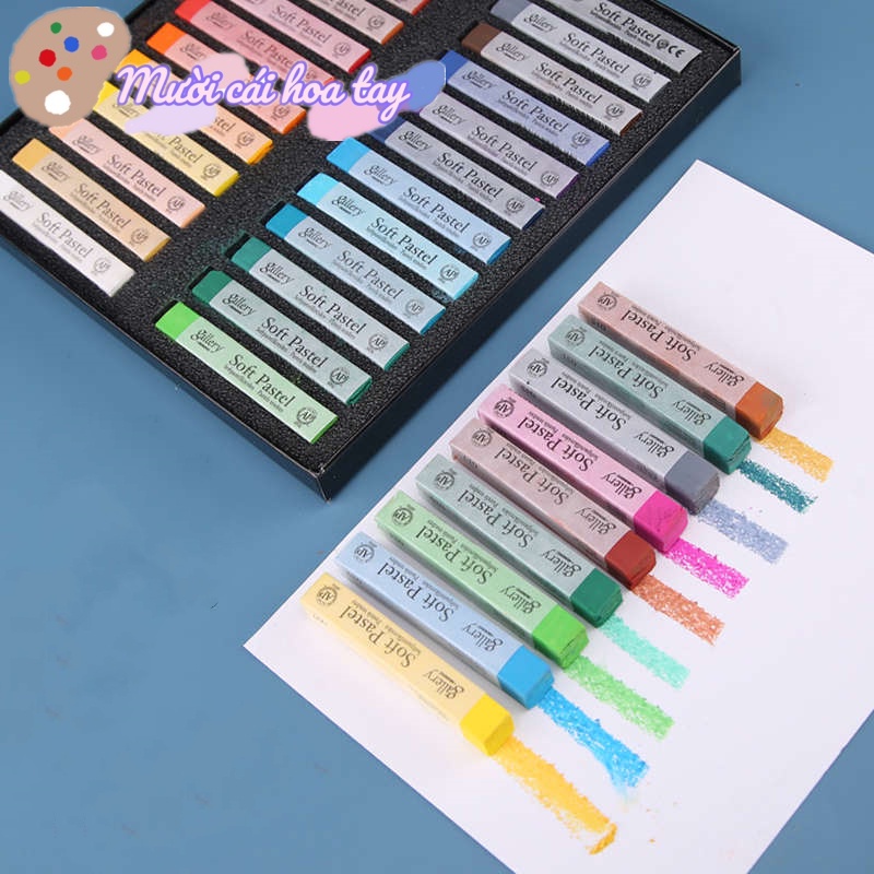 Phấn Tiên MUNGYO Dùng Nhuộm Tóc Tạm Thời Oil Soft Paste Vẽ Tranh Ngân Hà Galaxy Phấn Soft Pastel Vẽ Tranh Art