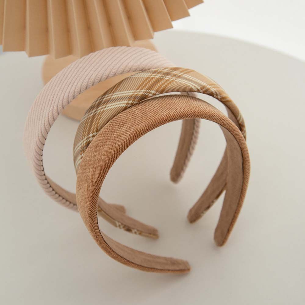 Băng đô bản rộng họa tiết kẻ sọc phong cách Hàn Quốc ngọt ngào dành cho nữ