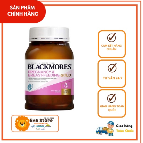 (mã P1)) Vitamin cho bà bầu và sau sinh Blackmores Pregnancy & Breast - Feeding Gold