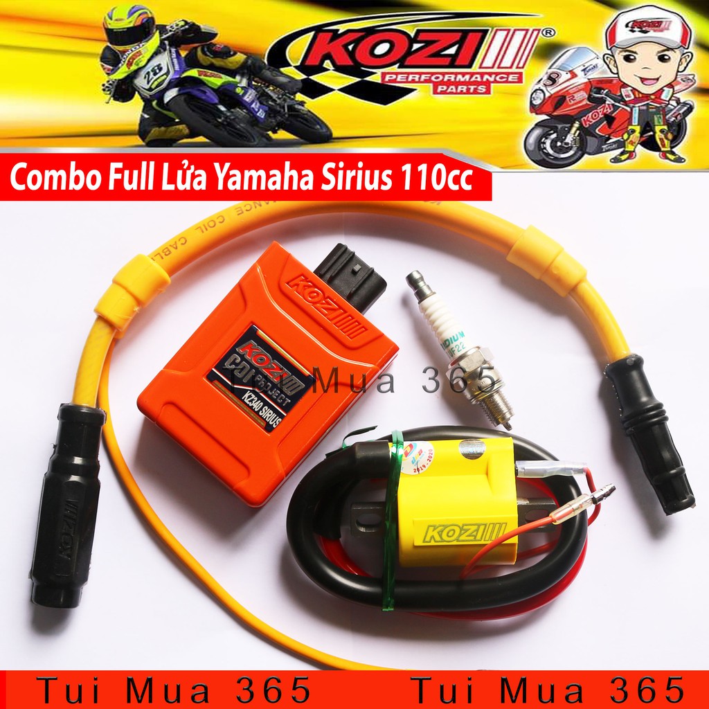 Full Bộ Lửa Độ Kozi cho Yamaha Sirius 110cc