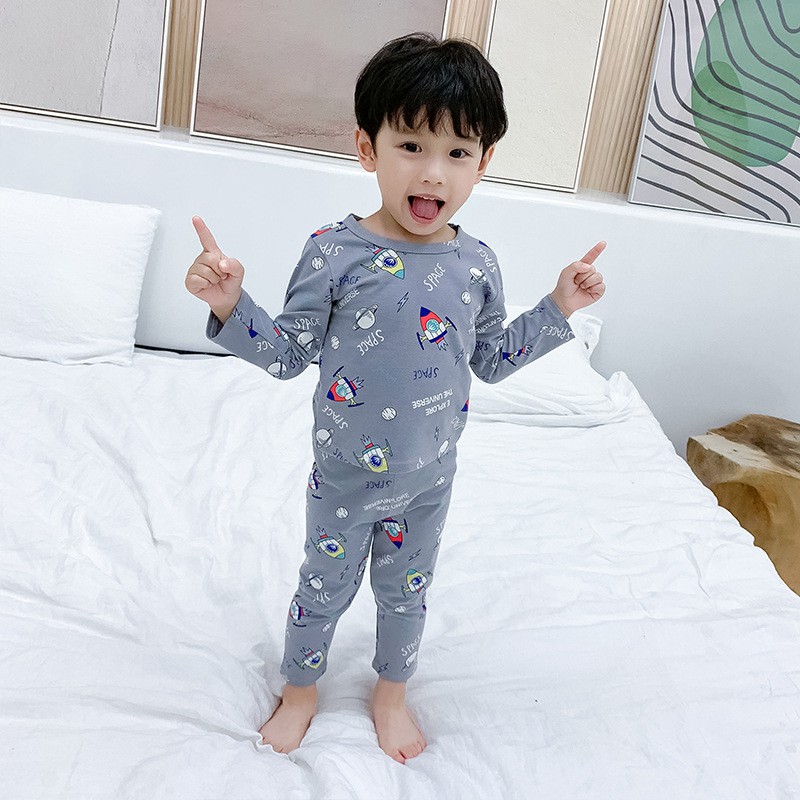 Bộ Quần Áo Thu Đông Cotton Dài Tay Cho Bé Từ 6 đến 23 kg