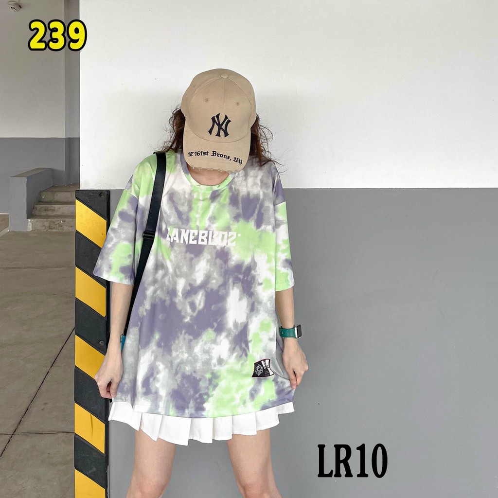 Áo thun loang màu 𝑭𝒓𝒆𝒆𝒔𝒉𝒊𝒑 Áo phông unisex LR10 vải cotton xượt poli co giãn thấm hút tốt, không xù lông
