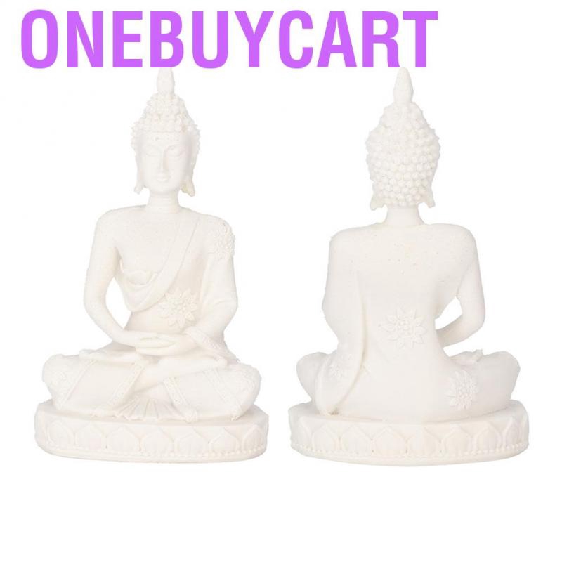 Onebuycart Buddha Statue Small Gold Meditate Sitting Carving Figurine Craft Sculpture for Home Office Decoration Table O