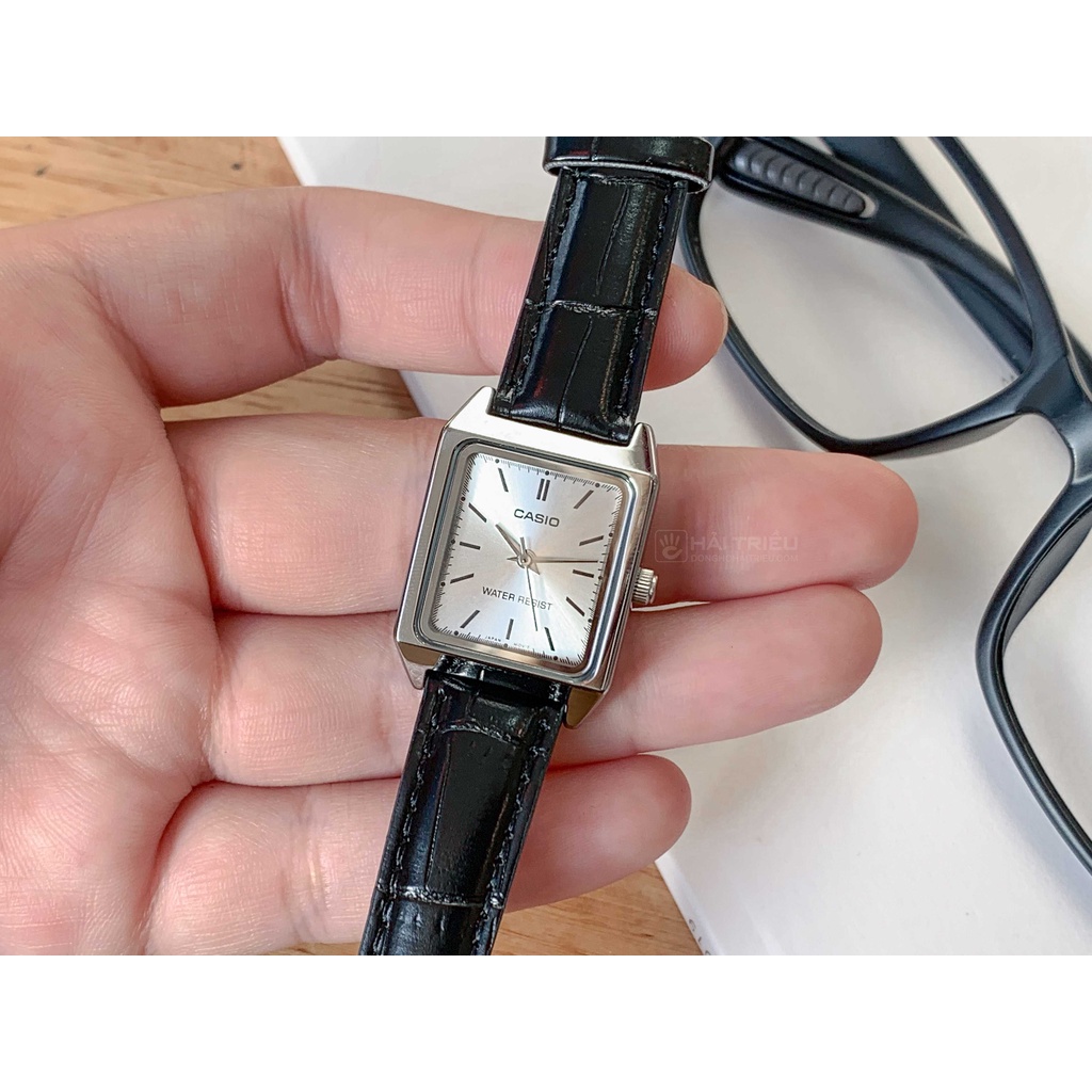 Đồng hồ nữ Casio mặt vuông LTP-V007 chính hãng Fridayshopping dây da và dây kim loại