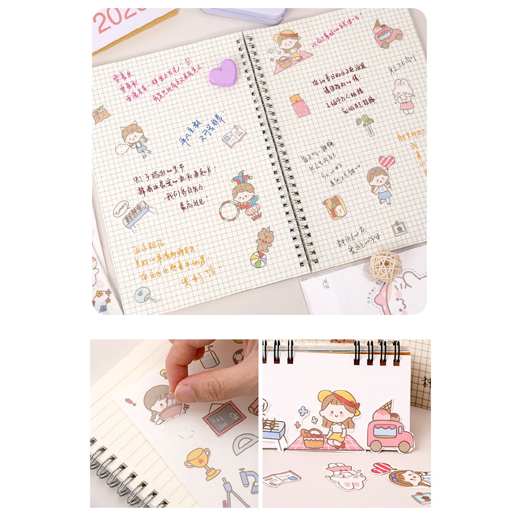 Bộ 4 Miếng Dán Họa Tiết Dễ Thương Sáng Tạo Trang Trí Nhà Cửa