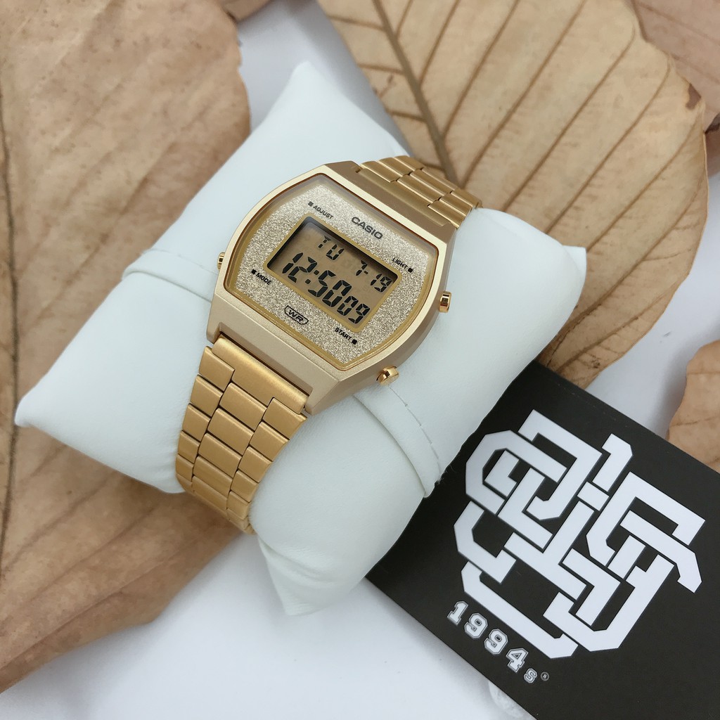 Đồng hồ nữ Casio B640 / B640WGG-9 dây thép chính hãng, chống nước 50m