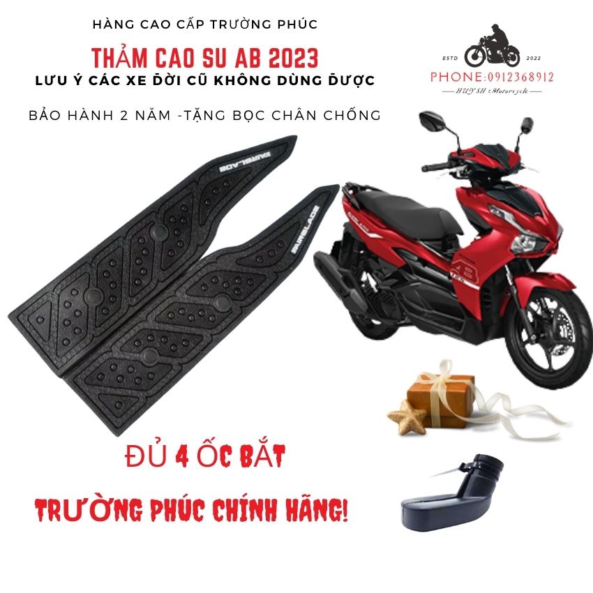 Thảm Lót Chân AB 2023 - Thảm Lót Chân Cao Su AB AirBlade 160-125cc 2023 Đời Mới