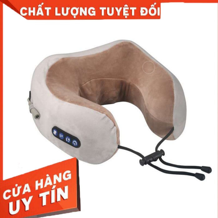 [CHÍNH HÃNG] Gối massage cổ vai gáy chữ U đa chức năng - Máy mát xa hồng ngoại hỗ trợ trị liệu,giảm đau mỏi vùng vai gáy