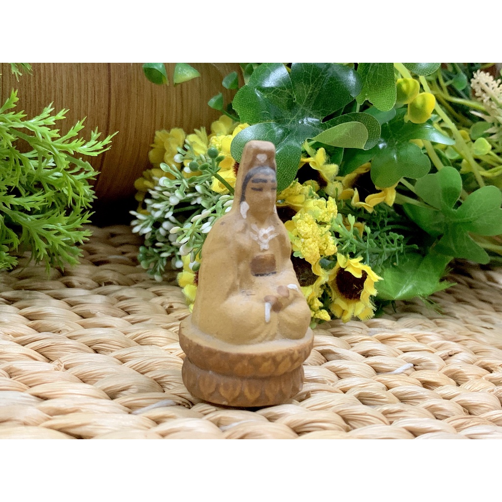 Tượng Quan Âm Mini Gốm Sứ Bát Tràng Cổ