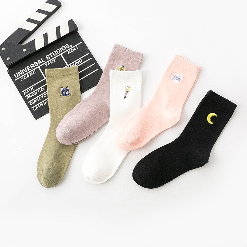 [Mã FAMARAL1 giảm 10K đơn 50K]❤️FREESHIP❤️ Tất Nữ Nhún Cổ Cao gân tăm Phong Cách Vintage Hàn Quốc TA052