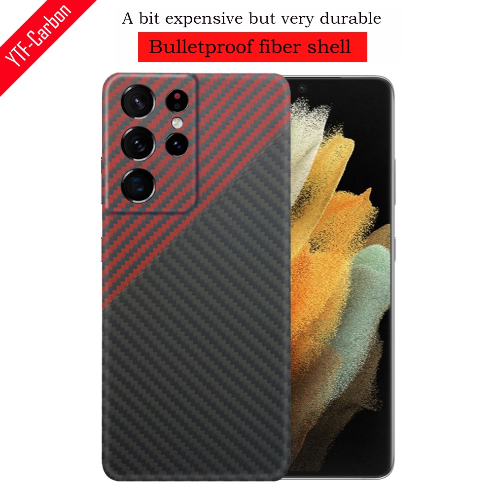 Ốp Điện Thoại Sợi carbon Nhiều Màu Cho Samsung Galaxy S21 Ultra S21
