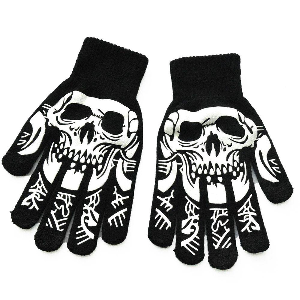 Găng Tay Hở Ngón Hóa Trang Halloween Phát Sáng