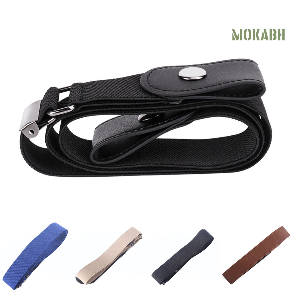 Thắt Lưng Unisex Đơn Tròn Vô Hình Có Thể Điều Chỉnh Cho Quần Jean