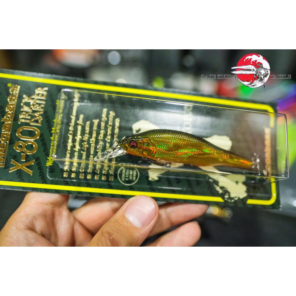 MỒI GIẢ CÂU CÁ CHÍNH HÃNG Megabass X-80 Trick Darter Made in Japan Length: 80.5 mm Weight: 9.8 g Type: Suspending