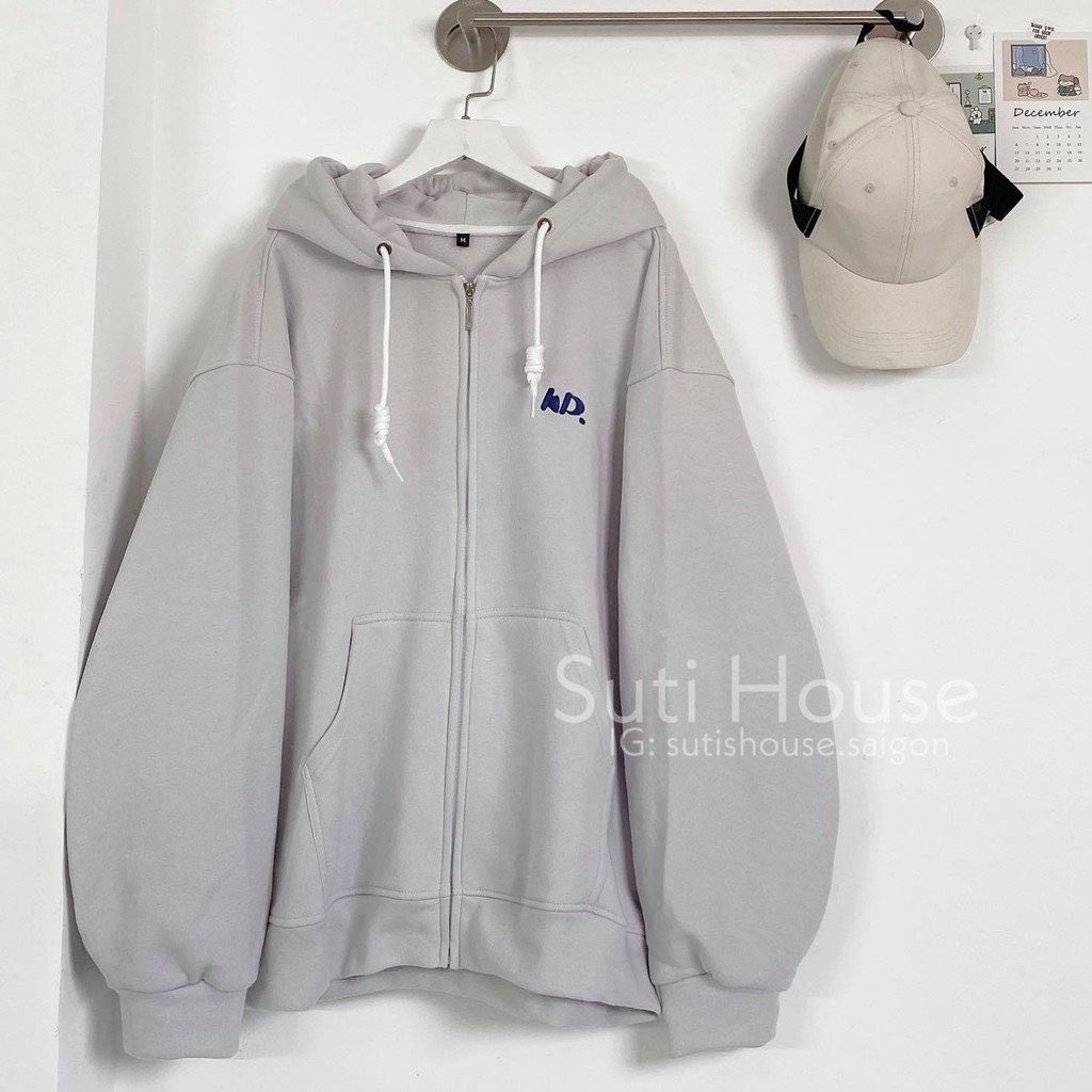 Áo khoác nỉ AD form rộng tay bồng  mang phong cách đường phố