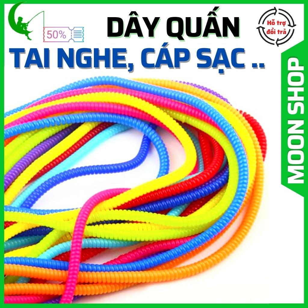 Dây quấn tai nghe cáp sạc - chống đứt - nhiều màu