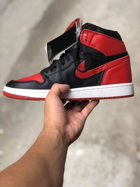 Giày JD 1 - bred chuẩn 1:1  ảnh tự chụp