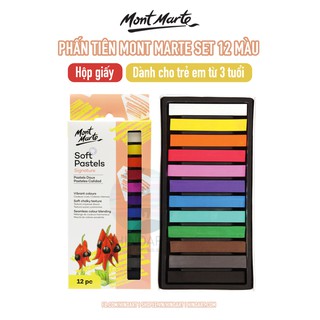 Set phấn tiên Mont Marte Soft Pastel -12 màu và 36 màu