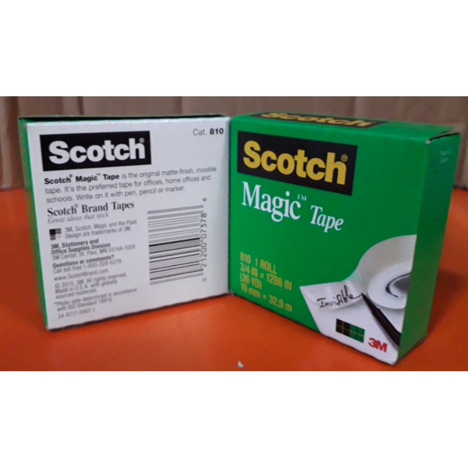 3M SCOTCH 810 3/4 inch dài 33 met BĂNG KEO KỲ DIỆU MAGIC TAPE dán che vết tiền rách không để lại vết keo