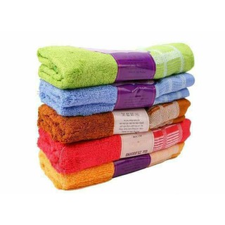5 chiếc Khăn mặt sợi tre Việt mỹ