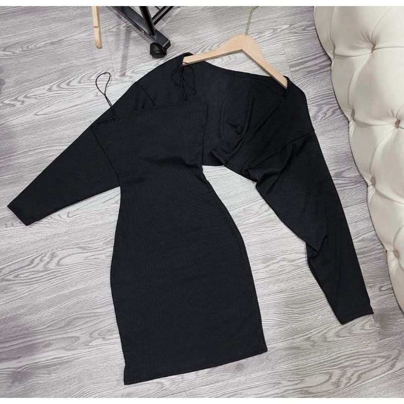 Đầm body kèm khoác tôn dáng