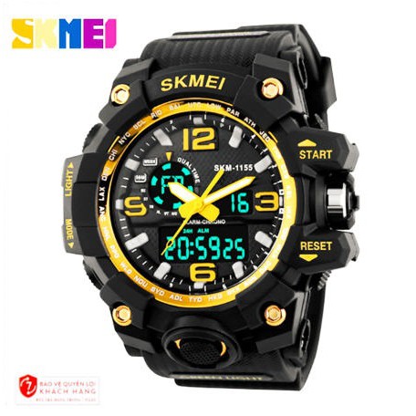 ĐỒNG HỒ NAM ĐIỆN TỬ THỂ THAO CHỐNG NƯỚC SKMEI 1155 (Vàng)