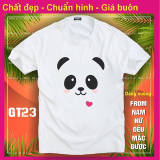 (mịn,xịn,thơm) áo thun gấu trúc đẹp GT23, chất đẹp, bao đổi trả,phông, panda dễ thương kute,icoi gấu trúc chipi