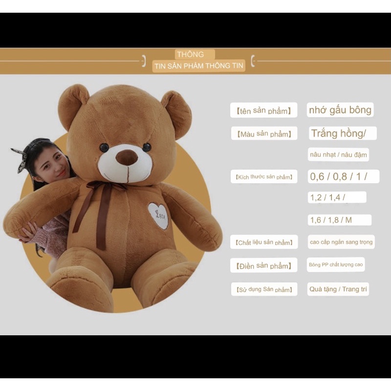 Gấu bông to , Gấu bông cho bé , Gấu bông Teddy cute cho bé sang chảnh hot 2022