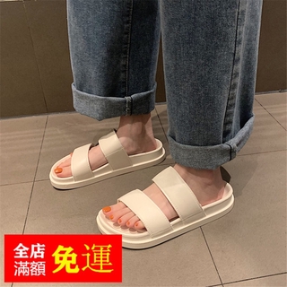 Dép quai ngang đế dày phong cách retro cho nữ