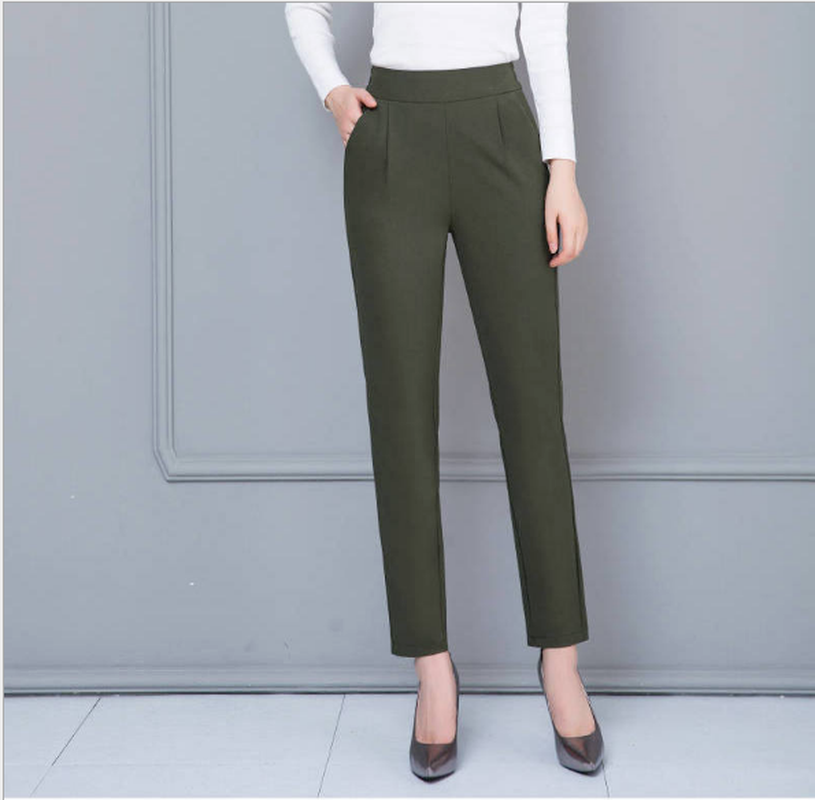 Quần Dài Mỏng Lưng Cao Co Giãn Tốt Thời Trang Xuân Hè Cho Nữ | BigBuy360 - bigbuy360.vn