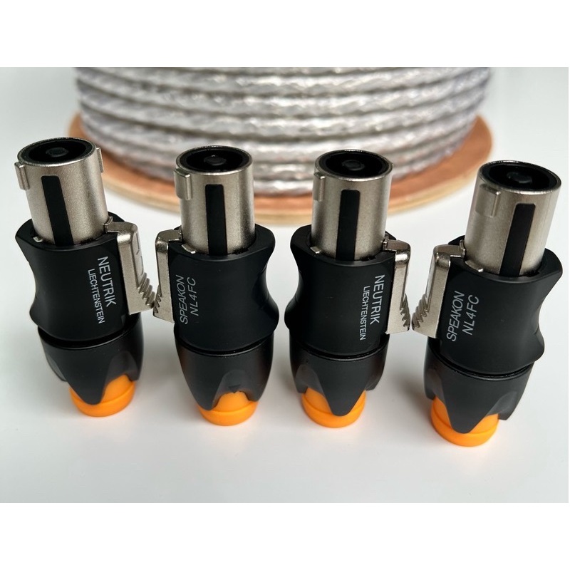 Jack cắm loa Speakon Neutrik inox, giắc cắm loa loại tốt đầu bọc kim loại