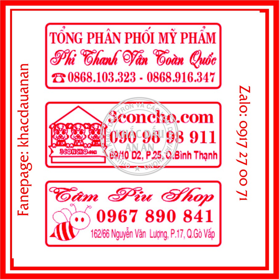 Khắc Dấu Shop, Khắc Dấu cửa hàng