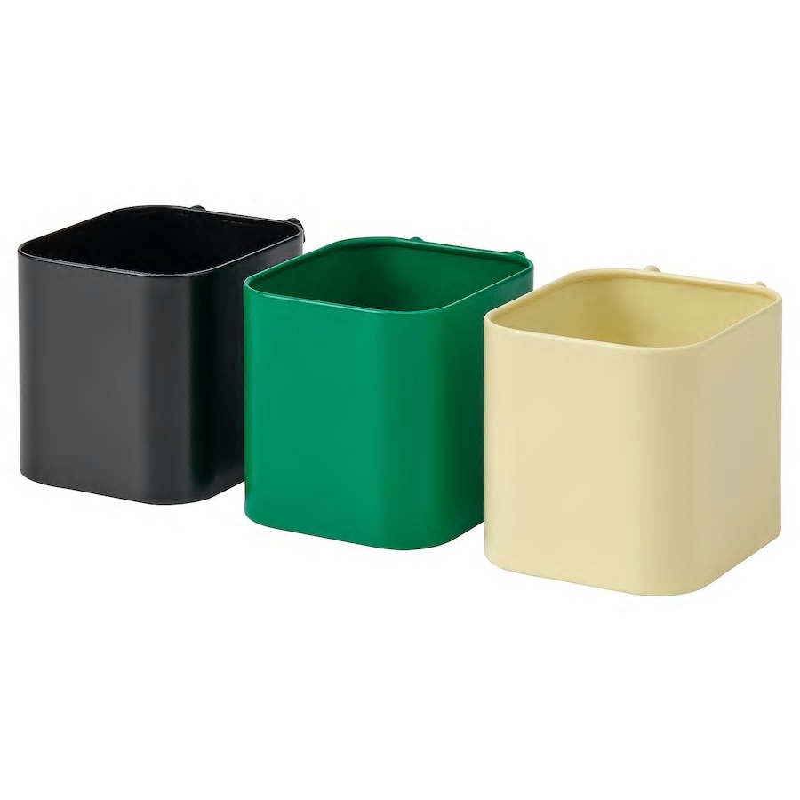 Bộ 3 hộp đựng bút bảng cài Skadis IKEA
