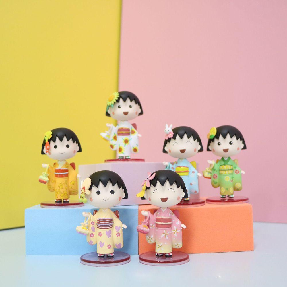 Mô Hình Nhân Vật Chibi Maruko Bằng PVC Trang Trí Bánh Kem