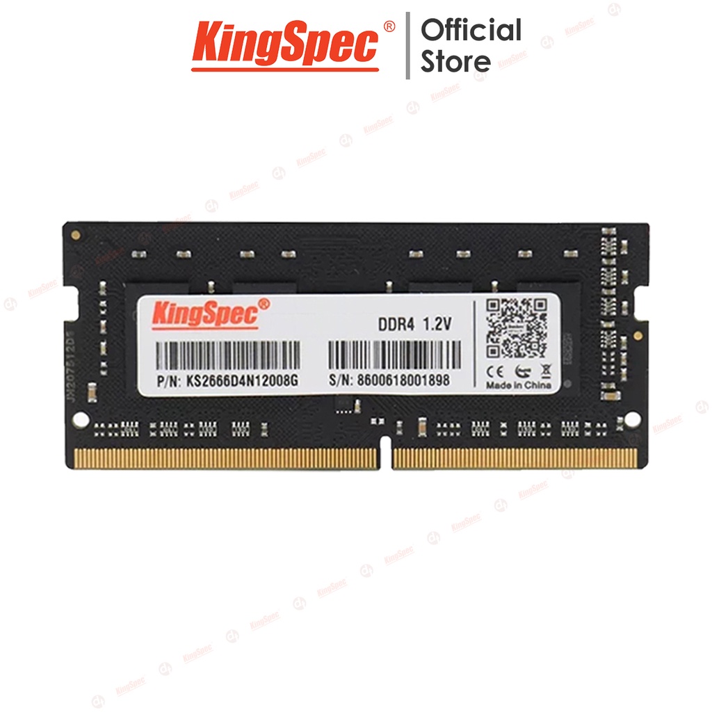 [Mã BMBAU300 giảm 10% đơn 499K] RAM Laptop 4GB / 8GB DDR4 2666MHz / 3200MHz KingSpec | KSN Series Hàng Chính Hãng