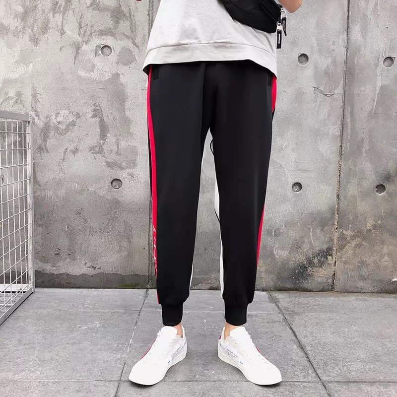 Quần Jogger thun nỉ in chữ nhật cực đẹp