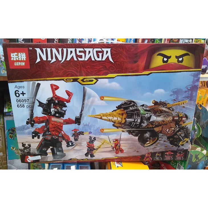 Đồ chơi xếp hình ninjago siêu máy khoan 658 miếng ghép Pikabo lắp ghép trí tuệ hành động