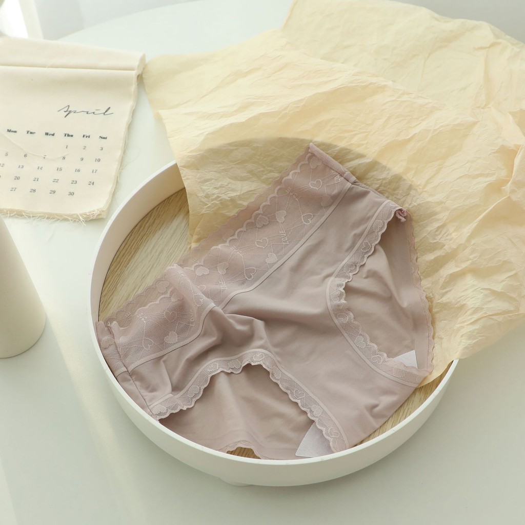 Quần lót nữ lụa tàng hình cạp ren  mỏng mềm mịn mát mêêêê ôm mông không gây hằn QR04 | BigBuy360 - bigbuy360.vn