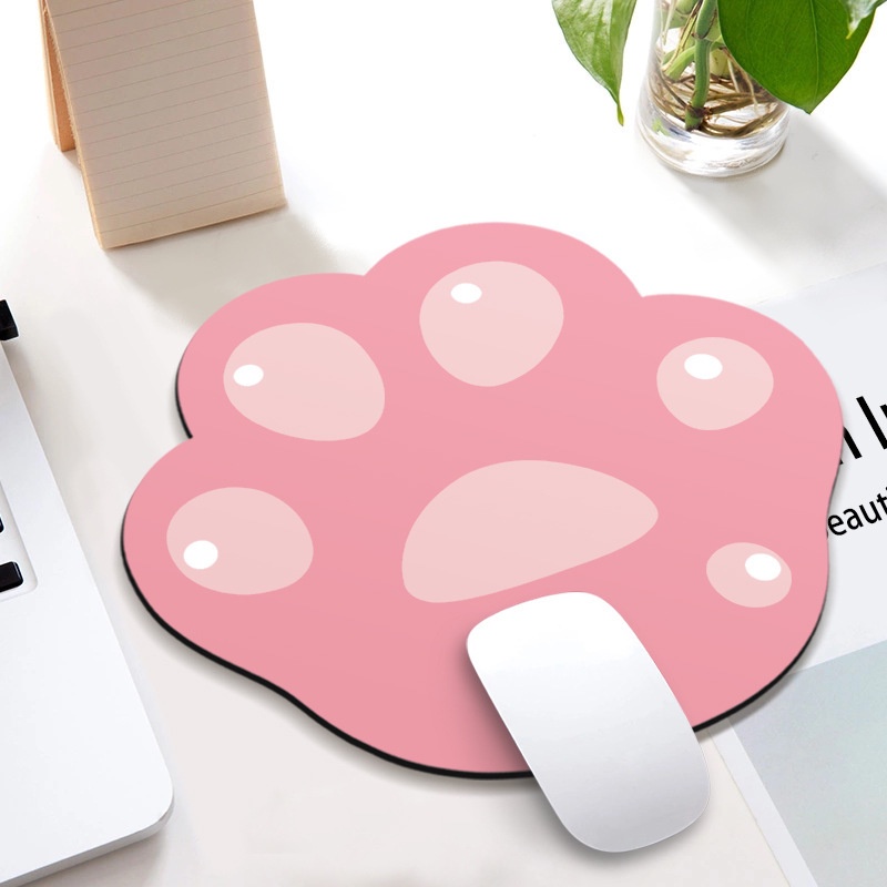 Tấm Lót Chuột Bàn Phím Hình Bàn Chân Mèo Hoạt Hình Dễ Thương