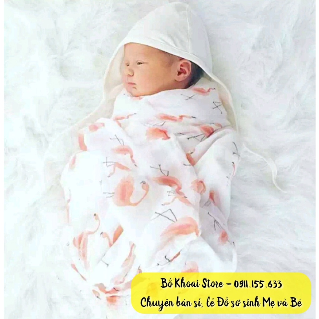 Khăn Aden sợi tre đa năng cho bé - Khăn tắm khăn quấn đa năng cho bé - Bố Khoai Store