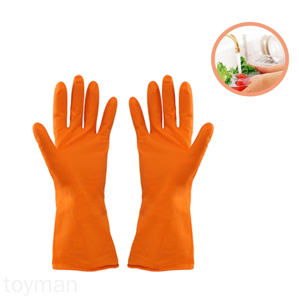 Găng tay cao su latex mỏng chống thấm nước dùng rửa chén/ làm vườn