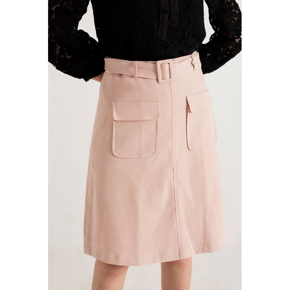 [Mã WABRLOW5 giảm 15% đơn 300K] Chân Váy Hồng 2 Túi Ốp Trước Nữ DIDO | BigBuy360 - bigbuy360.vn